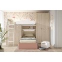 Dormitorio juvenil con cama arcón, Mod. Aerith