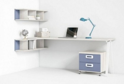 Escritorio juvenil de 202 cm, Mod. Chispa