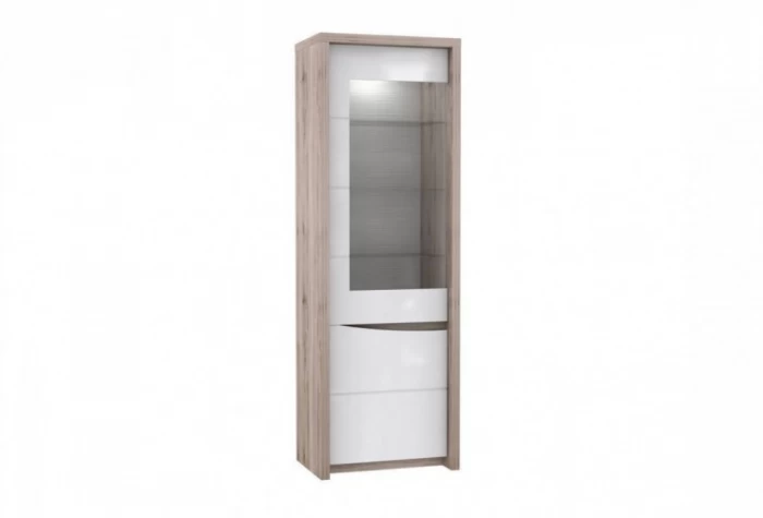 Mueble con vitrina de 63 cm con una puerta Mod. McAllen Vitrinas de salón en Bilbao
