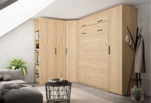 Dormitorio juvenil con cama abatible vertical, Mod. Ginera Camas abatibles en Bilbao