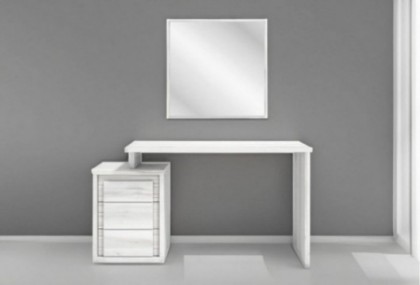 Escritorio-tocador con espejo, Mod.Leuka