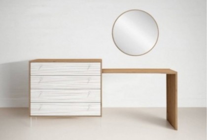 Escritorio-tocador con espejo, Mod. Dorca