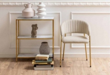 Silla patas cromo dorado, Mod. Golden Sillas de Comedor en Bilbao