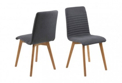 Silla costura horizontal antracita Mod. Rose Sillas de Comedor en Bilbao