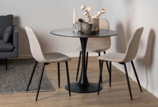 Silla de comedor tapizada beige, Mod. Licea Sillas de Comedor en Bilbao