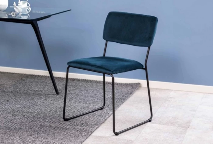 Silla de comedor azul, Mod. Jaso Sillas de Comedor en Bilbao