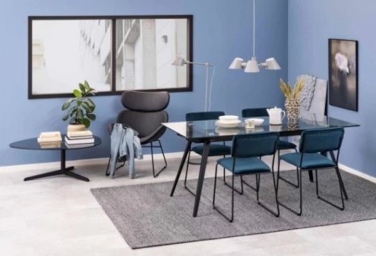 Silla de comedor azul, Mod. Jaso Sillas de Comedor en Bilbao