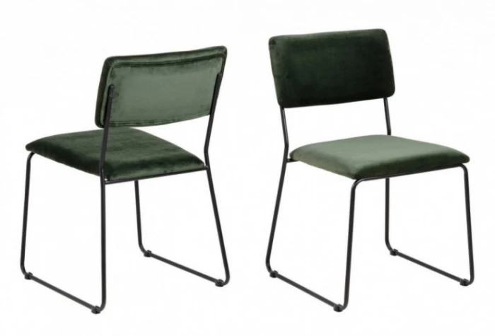 Silla de comedor verde bosque, Mod. Jaso Sillas de Comedor en Bilbao