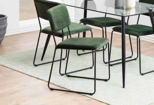 Silla de comedor verde bosque, Mod. Jaso Sillas de Comedor en Bilbao