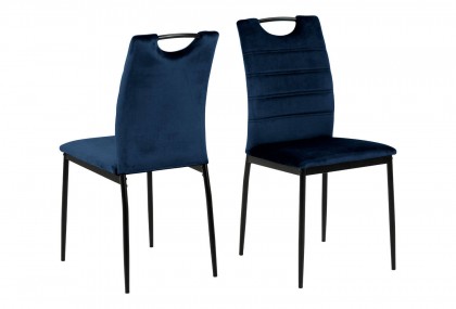 Silla de comedor tapizado azul, Mod. Eguna Sillas de Comedor en Bilbao