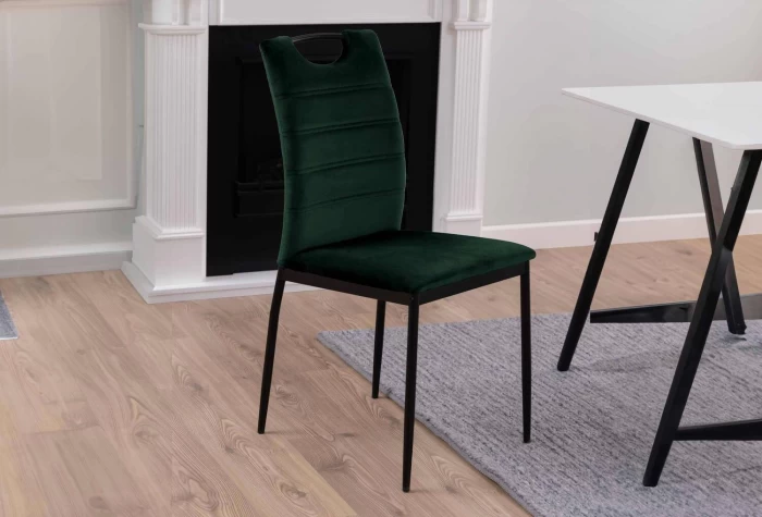 Silla de comedor tapizado verde, Mod. Eguna Sillas de Comedor en Bilbao