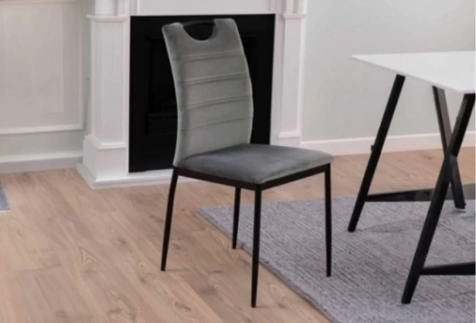 Silla de comedor tapizado gris, Mod. Eguna Sillas de Comedor en Bilbao