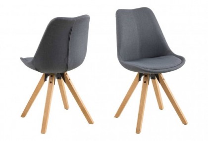 Silla de comedor gris base 4 radios, Mod. Amid Sillas de Comedor en Bilbao