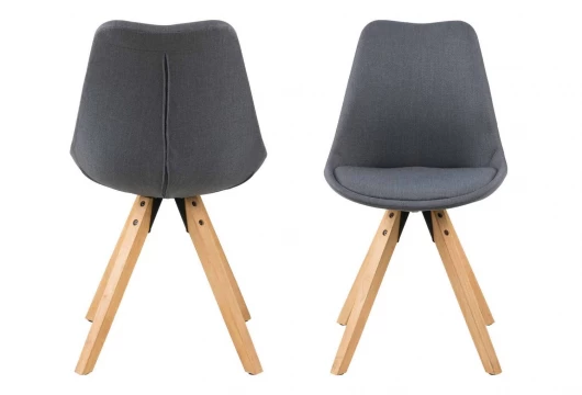 Silla de comedor gris base 4 radios, Mod. Amid Sillas de Comedor en Bilbao