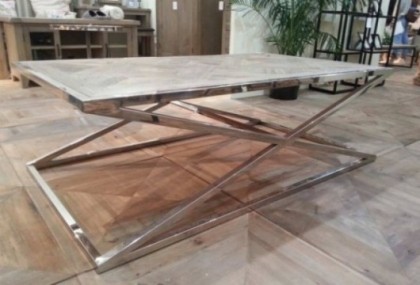 Mesa de centro 120 cm estructura acero, Mod. Trekua Mesas de centro en Bilbao