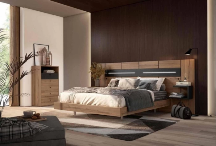 Dormitorio de matrimonio noce, Mod. Serrano Conjuntos Dormitorio en Bilbao