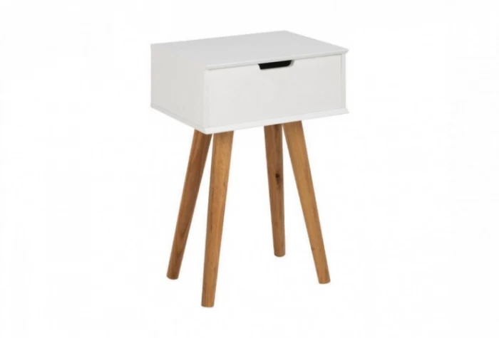 Mesita de noche 40 cm con 1 cajón, Mod. Melk Mesitas de noche en Bilbao