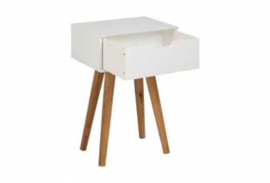 Mesita de noche 40 cm con 1 cajón, Mod. Melk Mesitas de noche en Bilbao