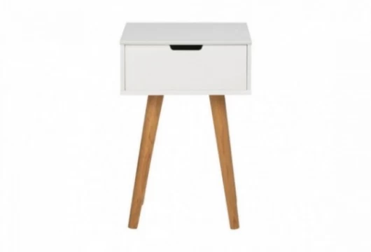 Mesita de noche 40 cm con 1 cajón, Mod. Melk Mesitas de noche en Bilbao