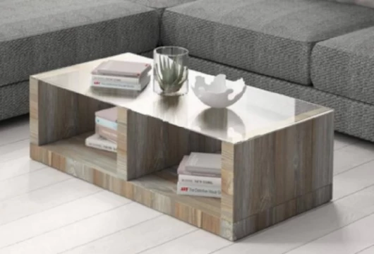 Mesa de centro tapa cristal 110 cm, Mod. Ullswater Mesas de centro en Bilbao