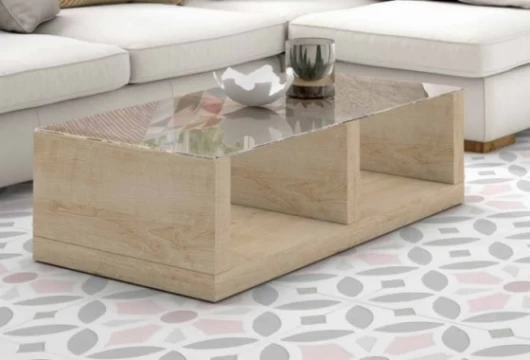 Mesa de centro tapa cristal 110 cm, Mod. Ullswater Mesas de centro en Bilbao