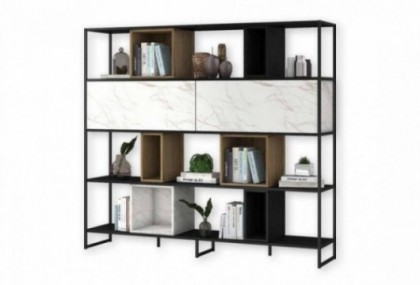 Estantería metal madera de 204 cm Estanterias de salon en Bilbao