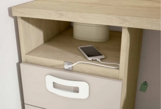 Dormitorio juvenil con mesa estudio, Mod. Dot Dormitorio Completo juvenil en Bilbao