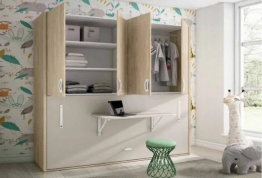 Dormitorio juvenil con cama abatible, Mod. Hudson Dormitorio Completo juvenil en Bilbao
