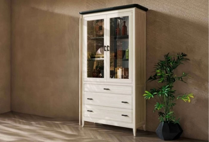 Vitrina de 111 cm, Mod. Génova Vitrinas de salón en Bilbao