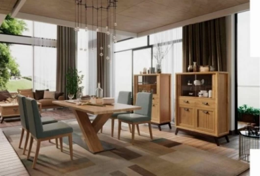 Vitrina baja de 100 cm, Mod. Rodas Vitrinas de salón en Bilbao