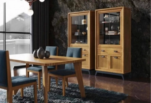 Vitrina de 100 cm, Mod. Rodas Vitrinas de salón en Bilbao