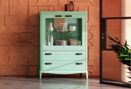 Vitrina baja de 101 cm, Mod.Quebec Vitrinas de salón en Bilbao