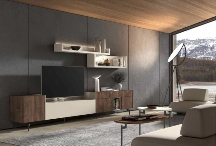 Mueble de salón de 319 cm, Mod. Brown Muebles de Salón en Bilbao