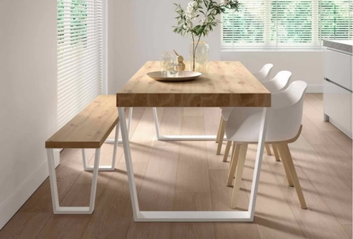 Mesa comedor con banco, Mod. Bleno Mesas de comedor en Bilbao