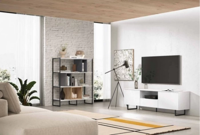 Mueble de tv y estantería, Mod. Lisco Muebles de Salón en Bilbao