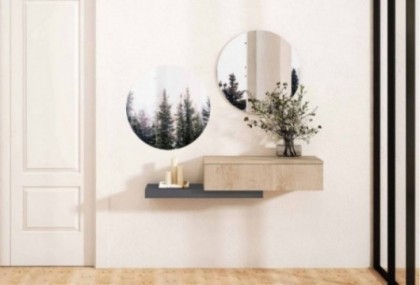 Recibidor colgado de 120 cm, Mod.Mattia