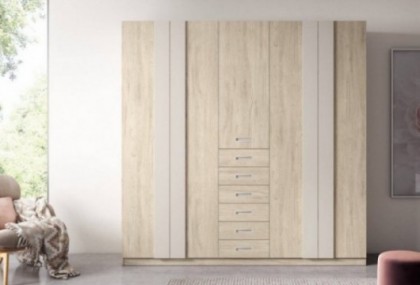 Armario de 5 puertas con cajones, Mod. Auco Armarios de Dormitorio en Bilbao