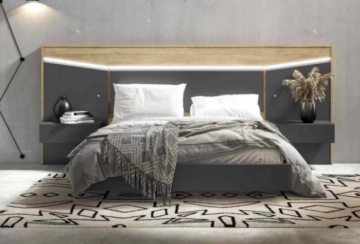 Cabecero de cama y 2 mesitas Mod. Foggia Conjuntos Dormitorio en Bilbao