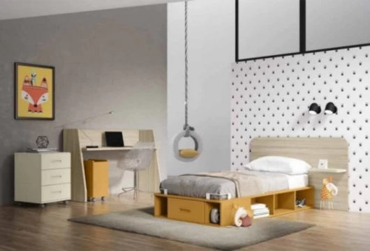 Dormitorio juvenil transformable, Mod. Junior Dormitorio bebe infantil en Bilbao