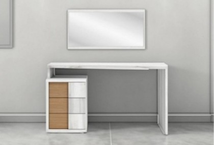 Escritorio tocador con mesita, Mod. Bola