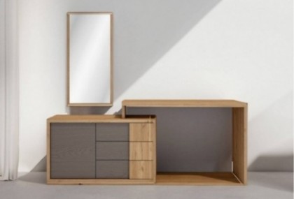 Escritorio tocador con cómoda, Mod. Tura