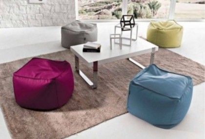 Puf cuadrado 65 cm, Mod.Woody Puffs en Bilbao