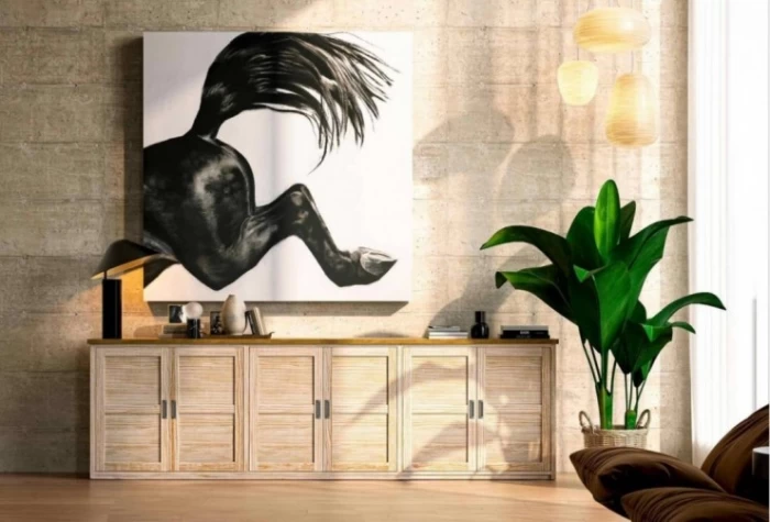 Estantería-Aparador de 295 cm, Mod. Book Estanterias de salon en Bilbao