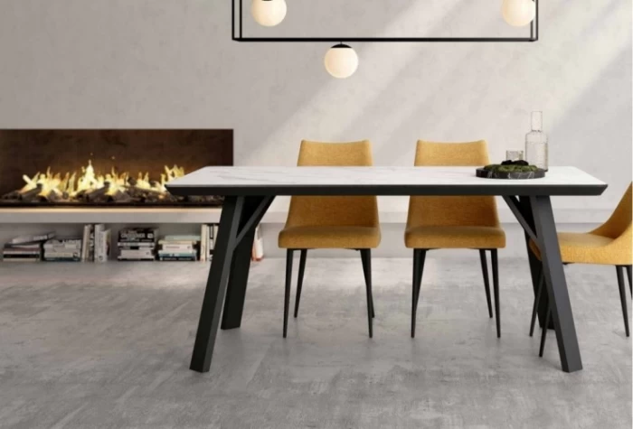 Mesa de comedor rectangular fija, Mod. Tila Mesas de comedor en Bilbao