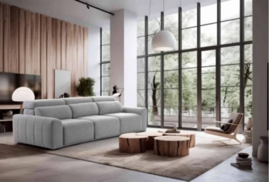 Sofa 3p.3 asientos deslizantes, Mod. Katty