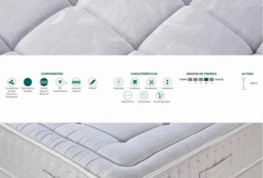 Colchón viscoelástica de soja natural, Mod. Terfresh Colchones en Bilbao