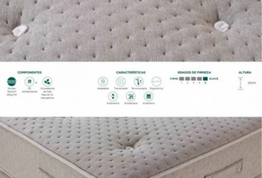 Colchón viscoelástico soja natural, Mod. Terxypur Colchones en Bilbao