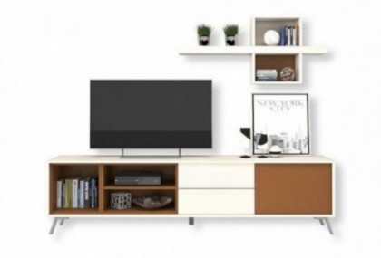 Mueble de tv con estante, Mod. Ioannis Muebles de TV en Bilbao