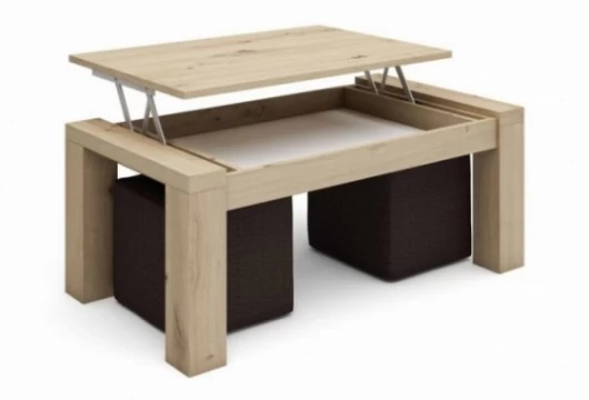 Mesa de centro elevable sin pufs, Mod. Lori Mesas de centro en Bilbao