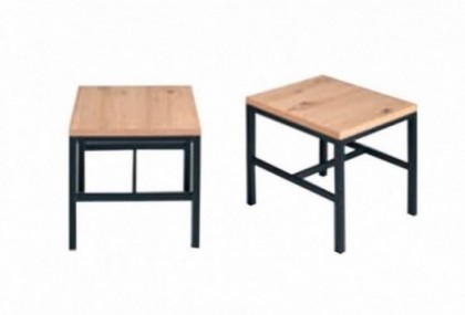 Mesa auxiliar-puff patas metal, Mod. Pufy Mesas auxiliares en Bilbao